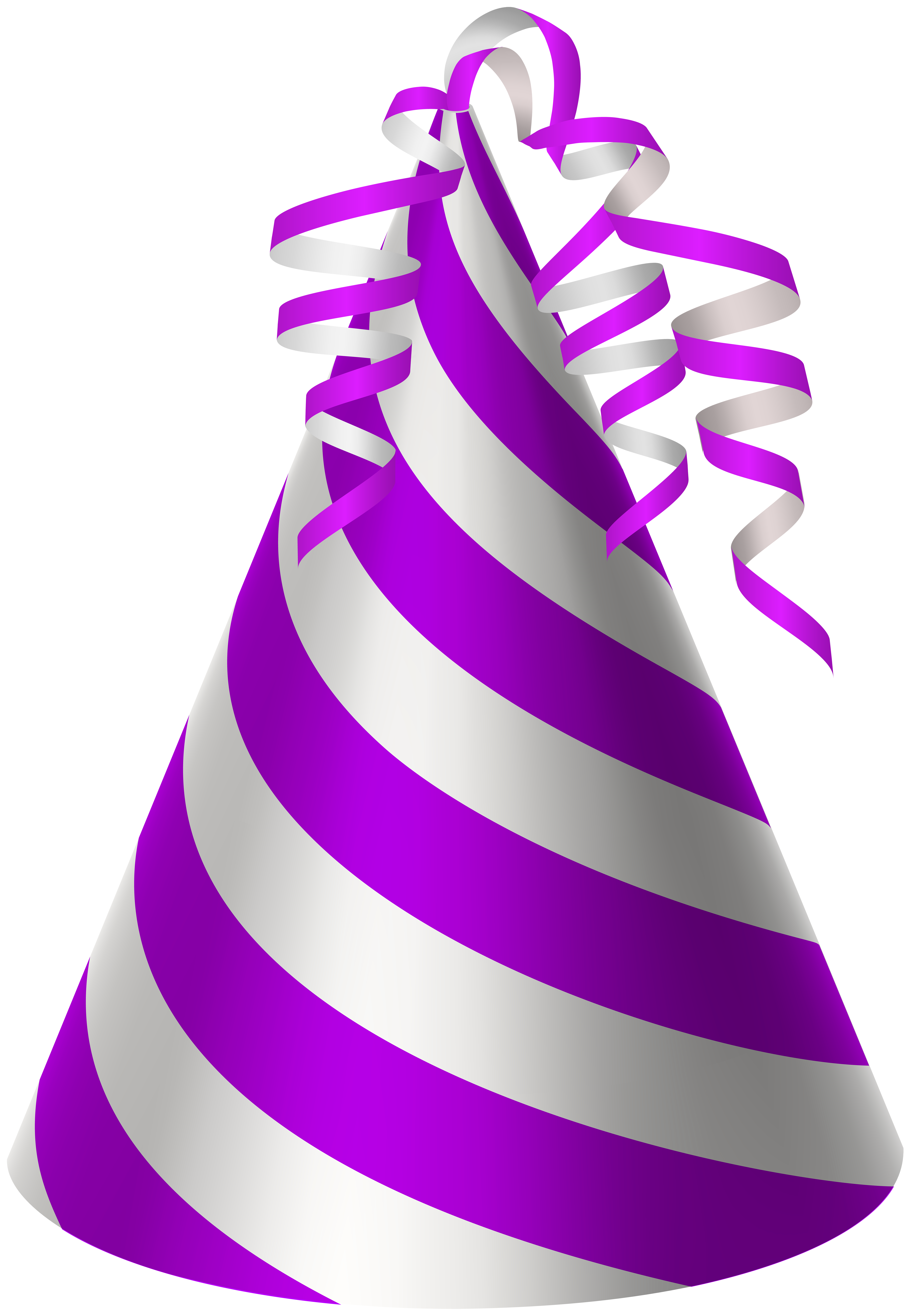 Party Hat Purple Clip Art PNG Image