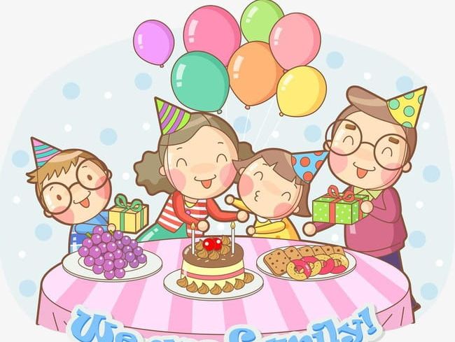 Family Birthday Party Cake PNG, Clipart, A Harmony, Balloon