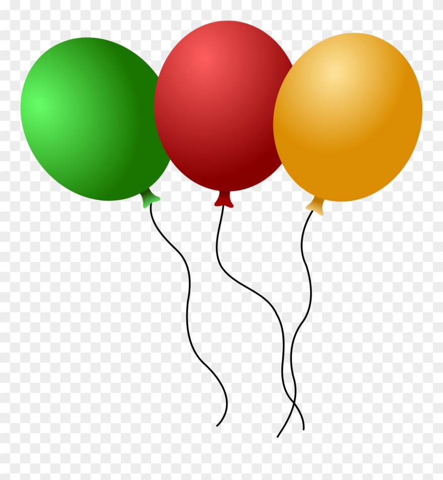 Cartoon Balloon Clipart For Birthday Preschool Party
