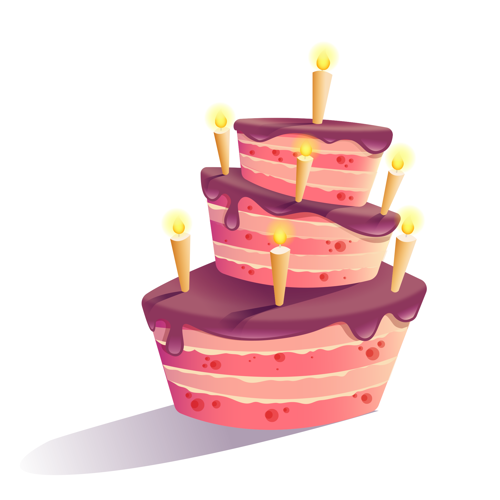 Birthday Cake Clipart Transparent Image PNG