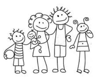Family black and white family clipart black and white