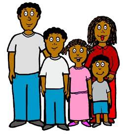 Black Family Clipart