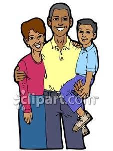 African American Family Clipart