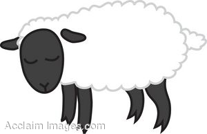 Angry Black Sheep Clipart