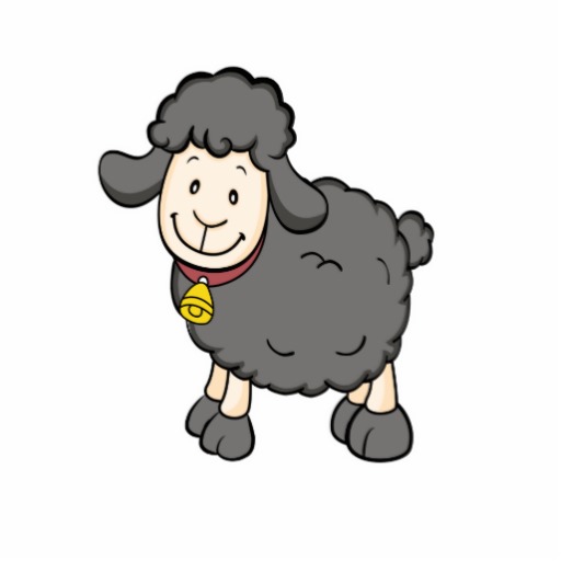 black sheep clipart cute