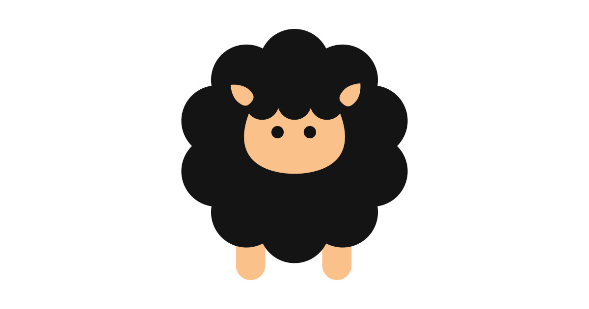Cute Sheep, Cartoon Sheep, Baby Sheep, Black Sheep by sitnica