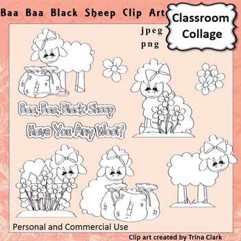 Baa Baa Black Sheep Clip Art