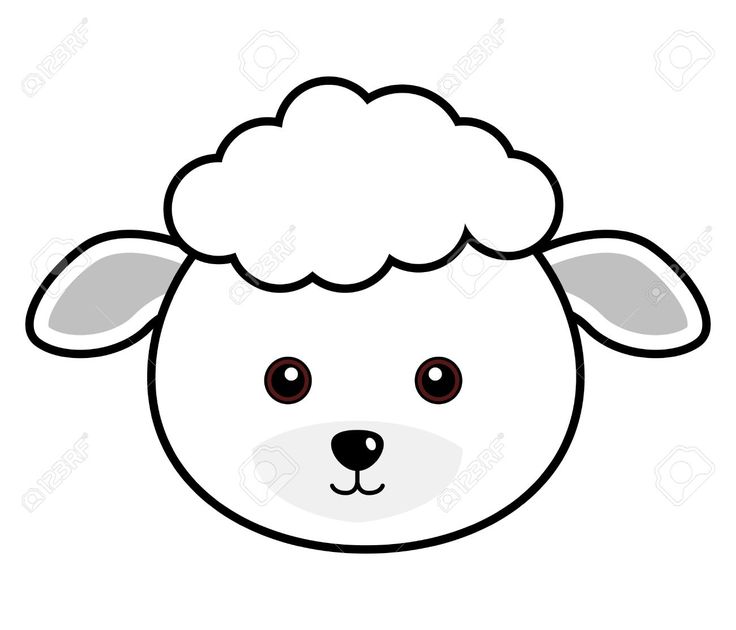 Sheep Black And White Clipart