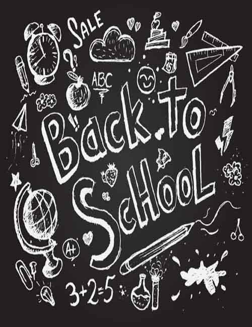 blackboard clipart back to school