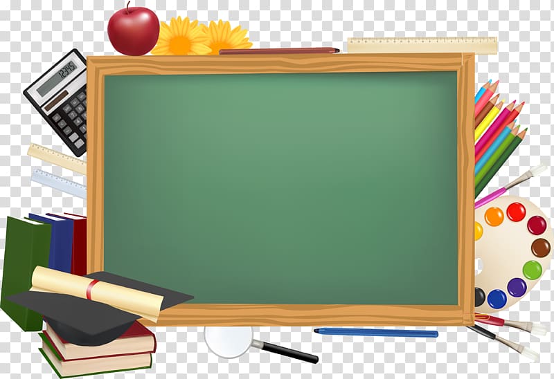Green chalkboard illustration, School Desktop , blackboard