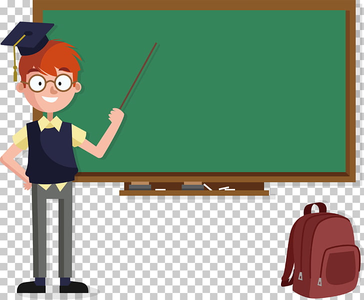 Student Teacher Blackboard School, The teacher who pointed