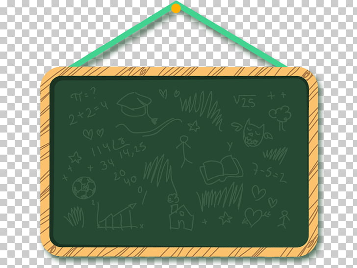 Blackboard Icon, Green chalkboard PNG clipart