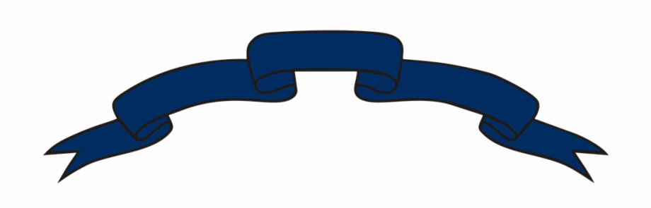 blank banner clipart blue ribbon