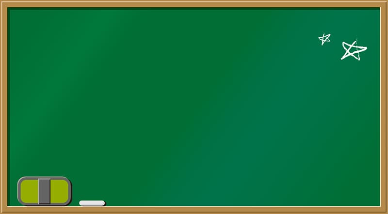 Rectangular green board.