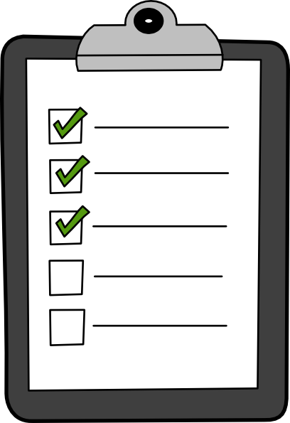 Free blank checklist.