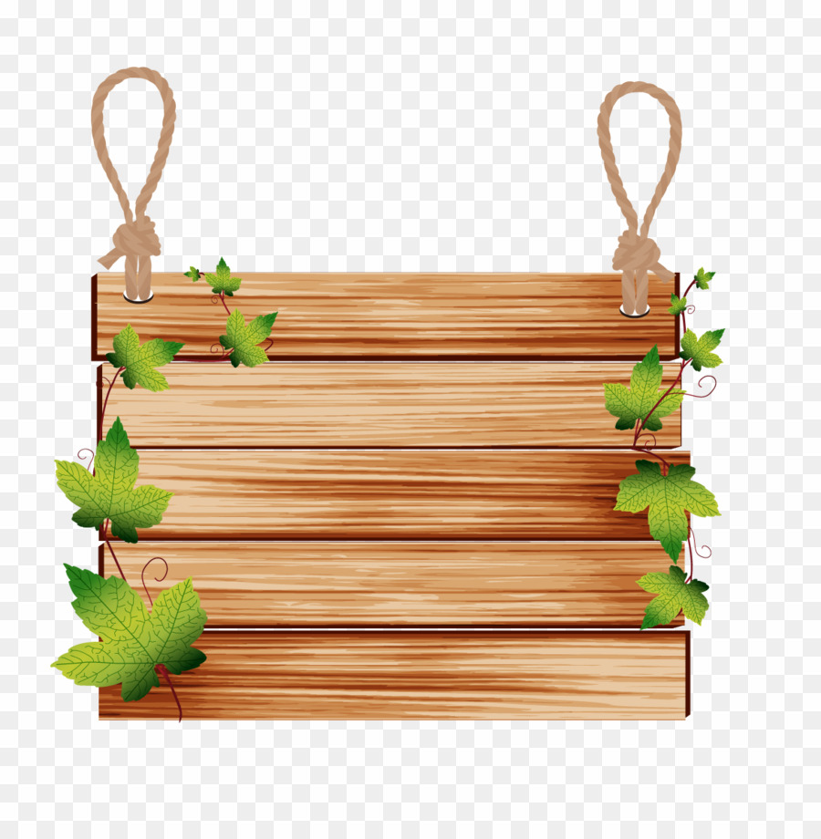 Transparent Wooden Hanging Board PNG Wood Plank Clipart