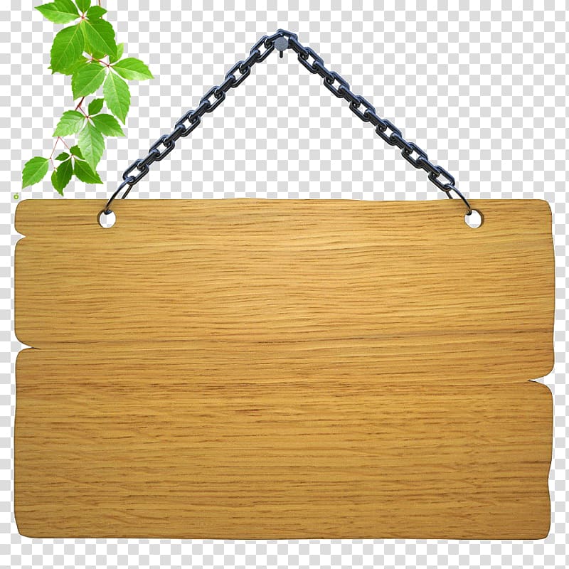 Brown wooden hanging board signage , Wood Bulletin board