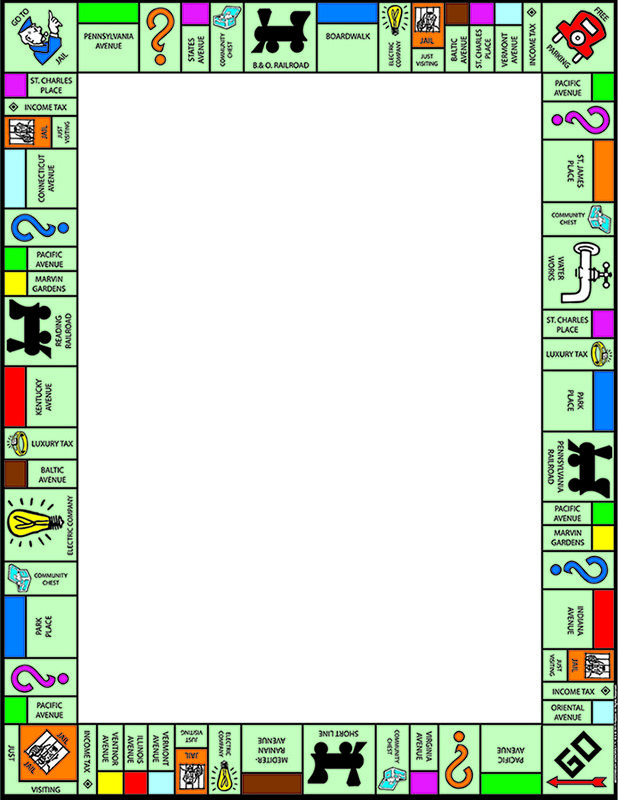 board game clipart frame
