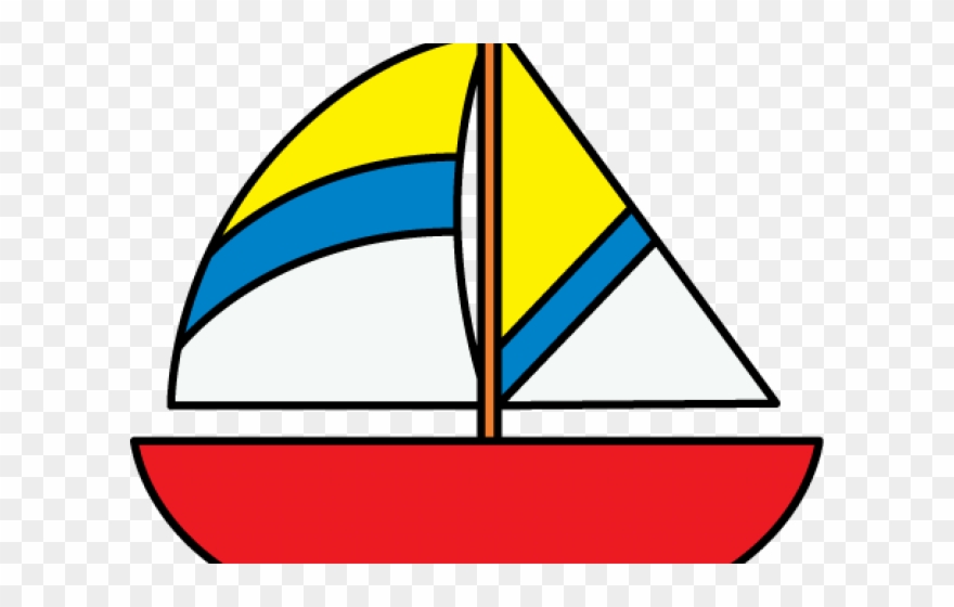 Yacht clipart colorful.