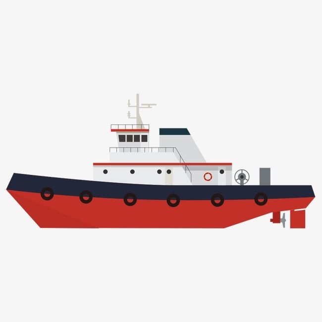 Cartoon Red Boat