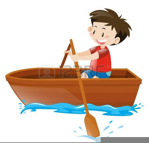 Cartoon Row Boat Clipart
