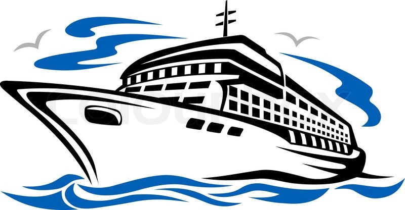 cruise ship clipart front view