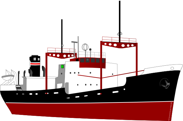 Shipping boat without.