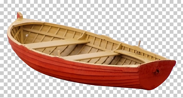 Boat Ship , A red wooden boat, red and brown row boat PNG