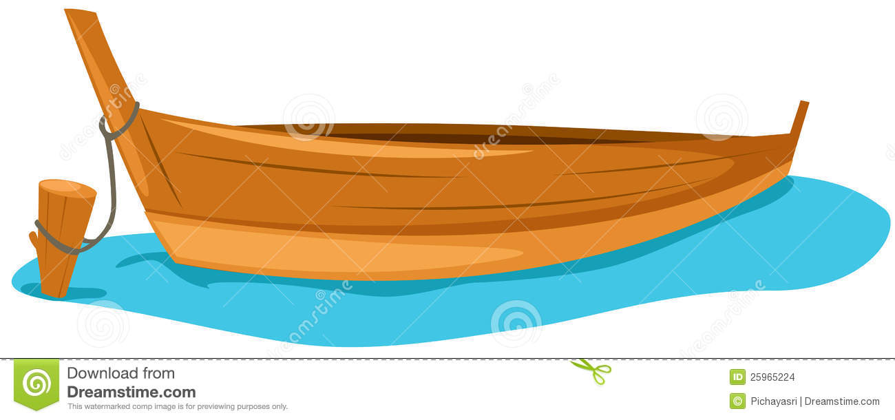 River Boat Clip Art Wooden