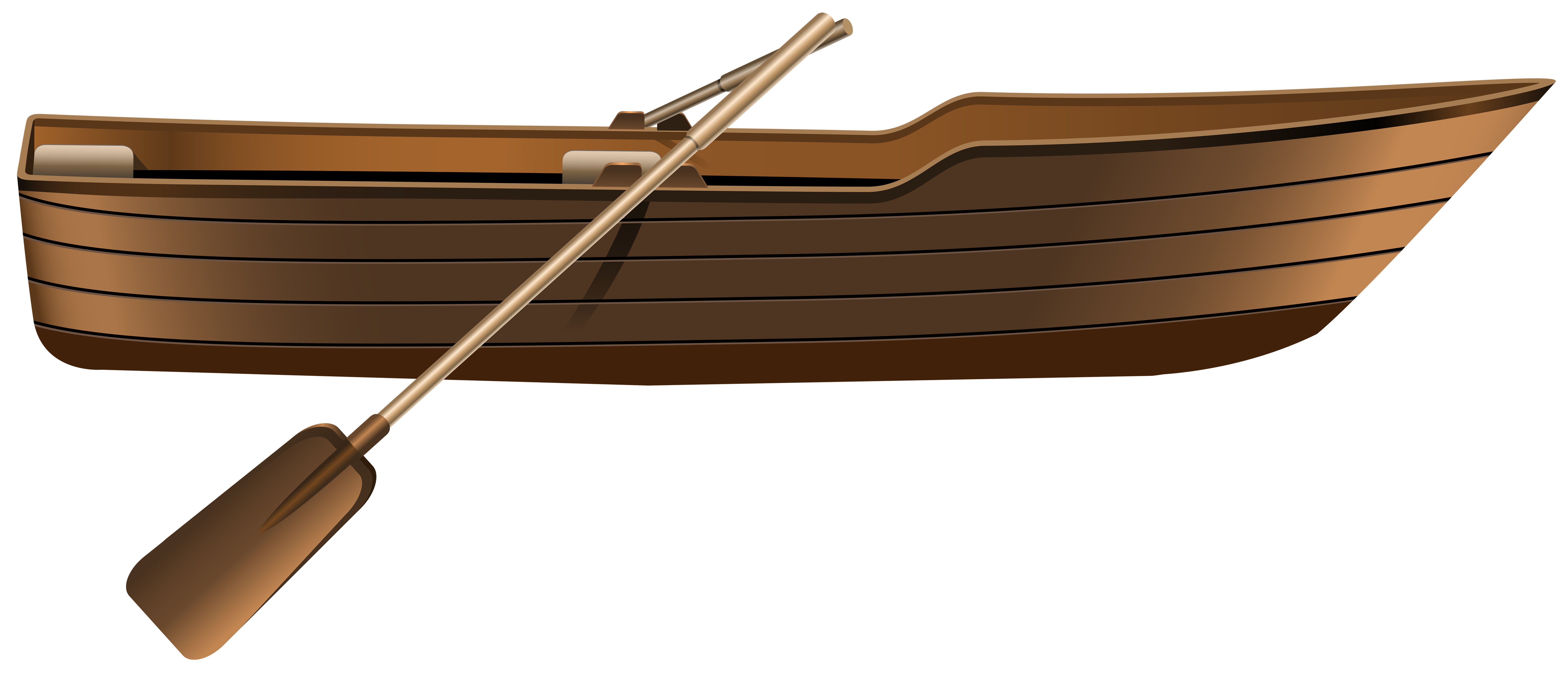 Wooden boat png.