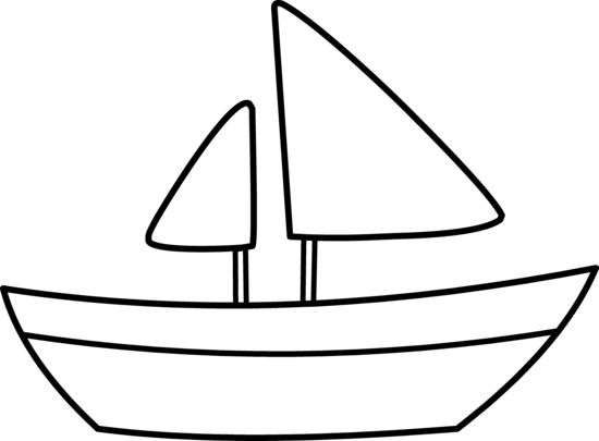 Free boat outline.