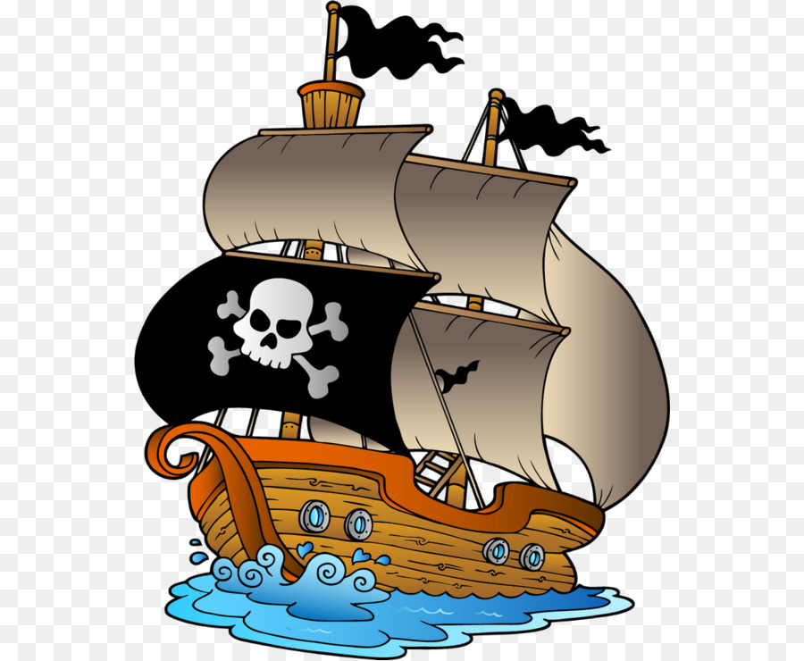 Pirate ship cartoon.