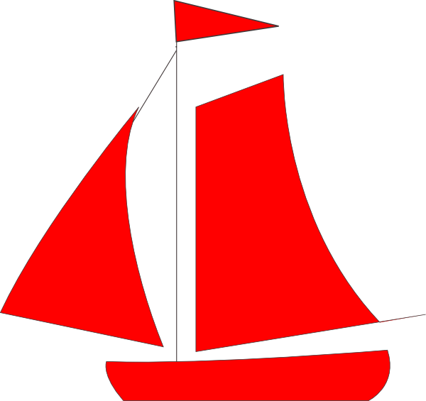 Red Sail Boat Clip Art at Clker