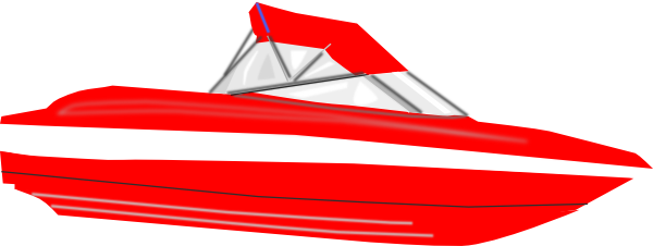 boat clipart red