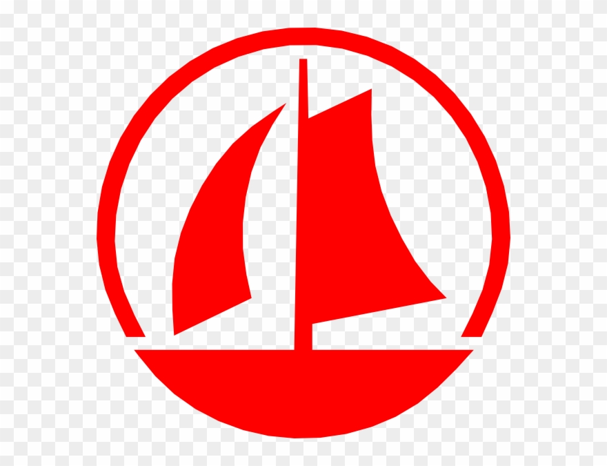 Sail clipart red.