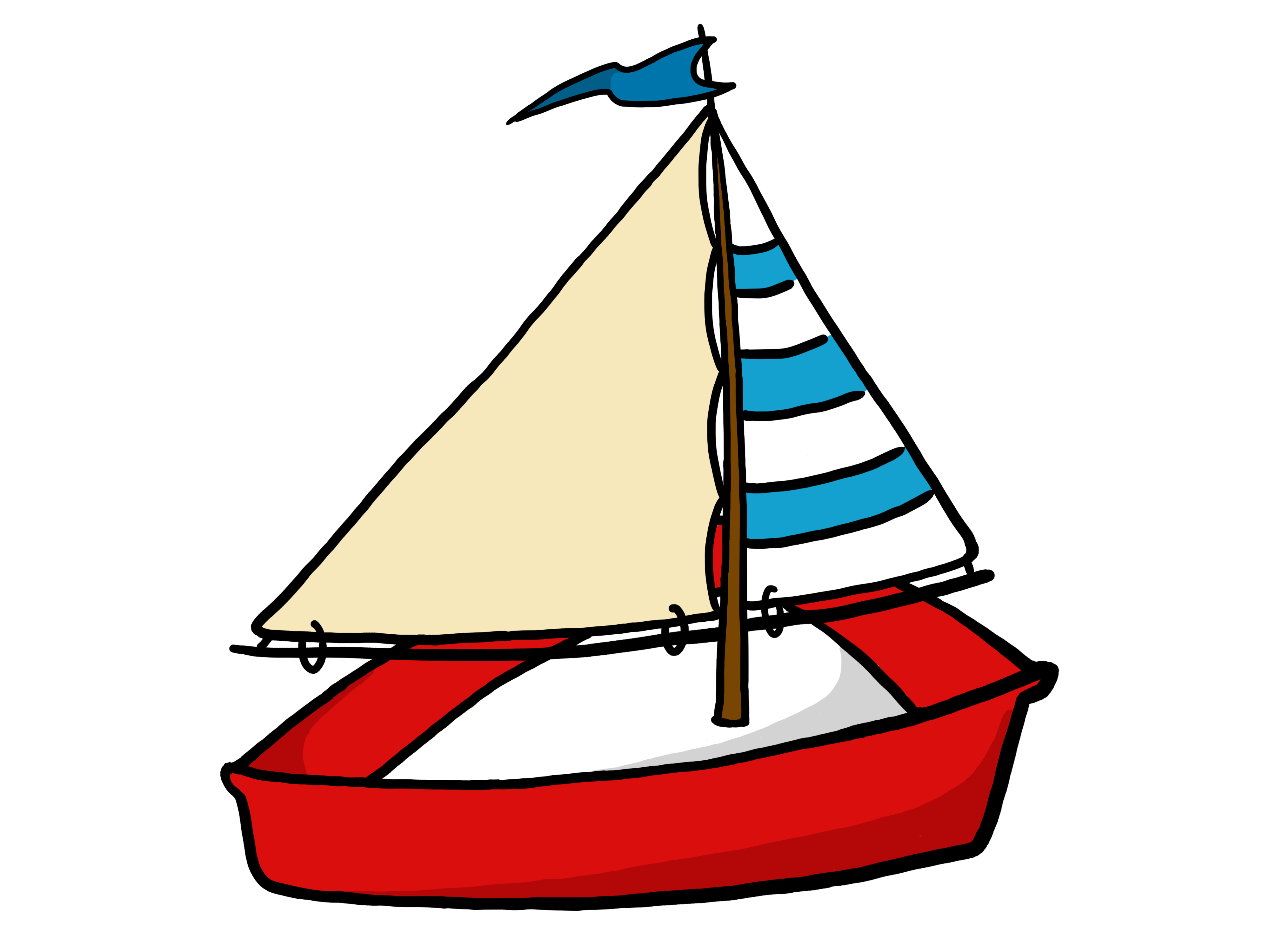 Small boat clipart