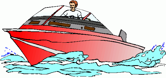 Speed boat clipart.