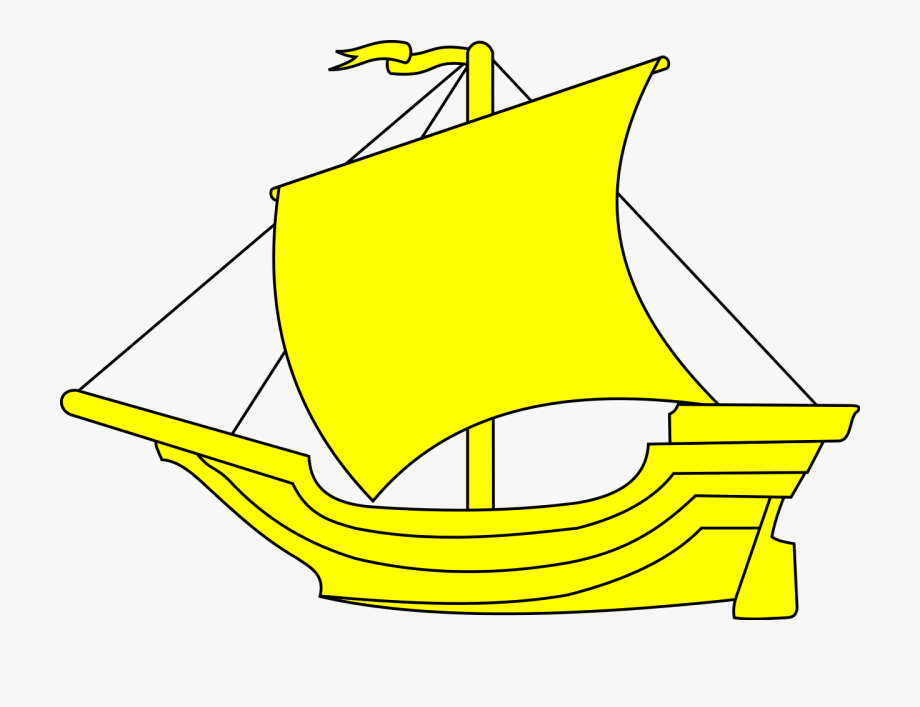Yellow Clipart Sailboat