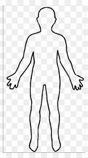 Body outline clipart.