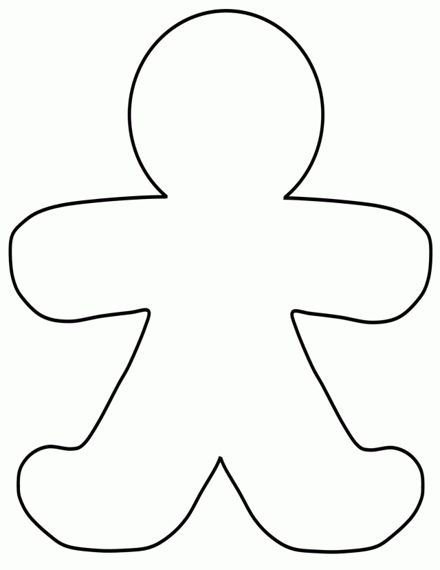 Outline person template.