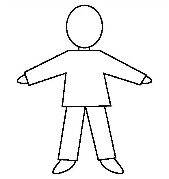 Drawing body outline.