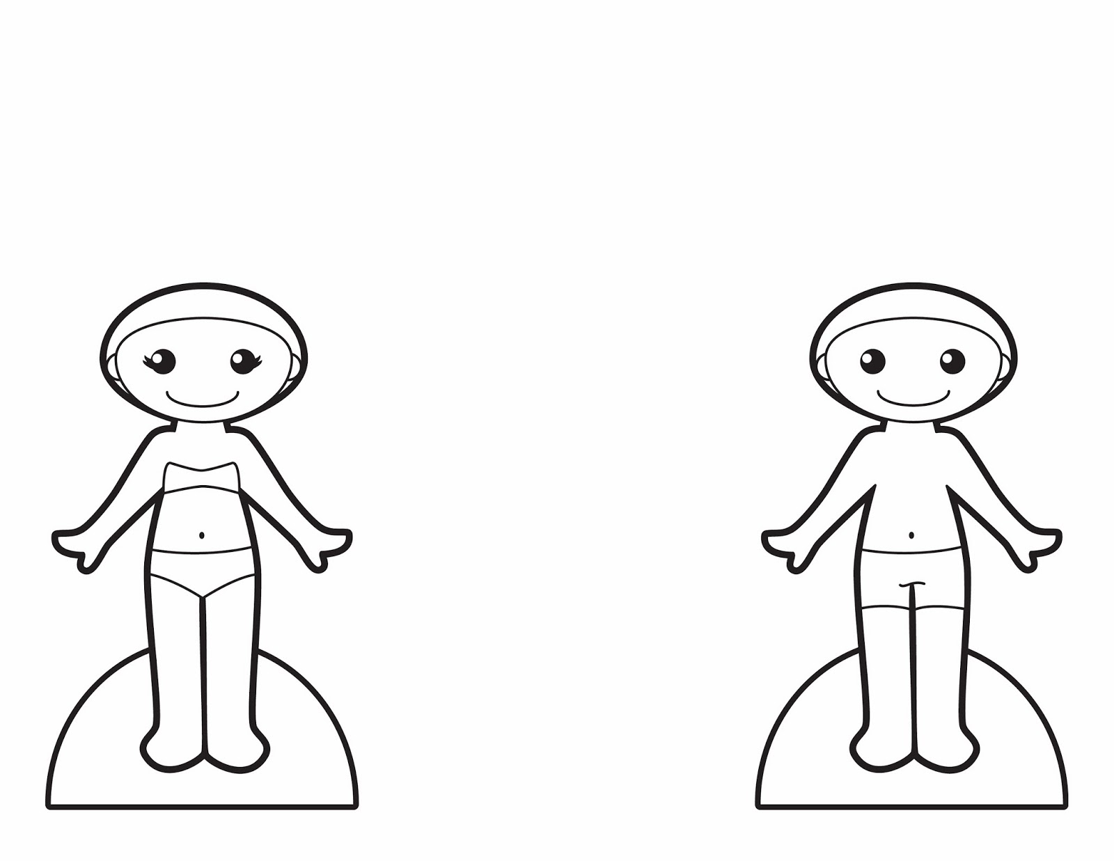 body outline clipart doll