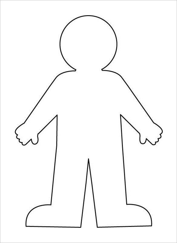 Body outline template.