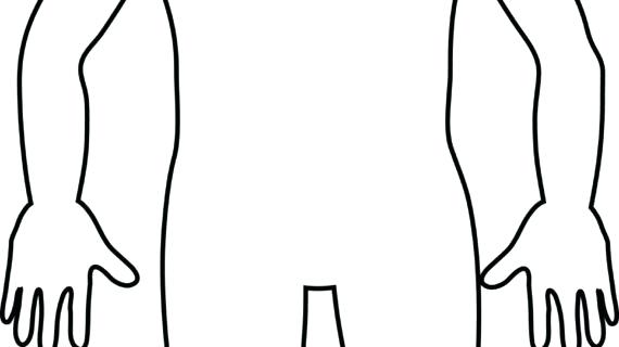 body outline clipart template