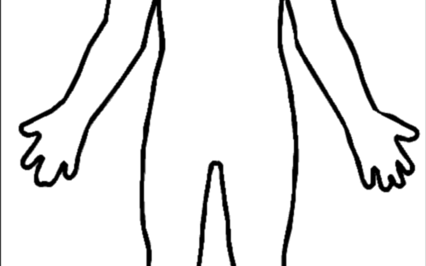 Human outline png.