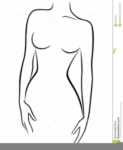 Female Body Outline Clipart