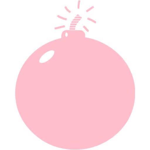Pink bomb icon.