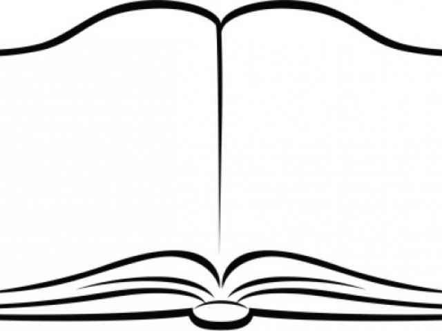 Book clipart black and.