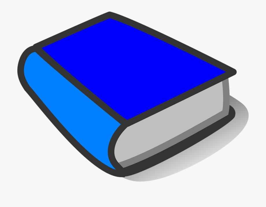 Book Blue Bright Blue Closed Shut Thick Element