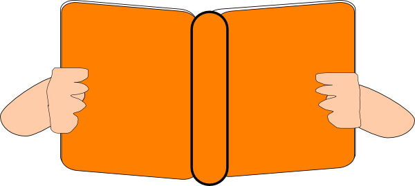 Orange book clip.